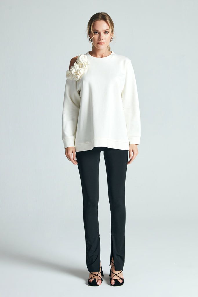 Ekru Waterlelie Sweatshirt