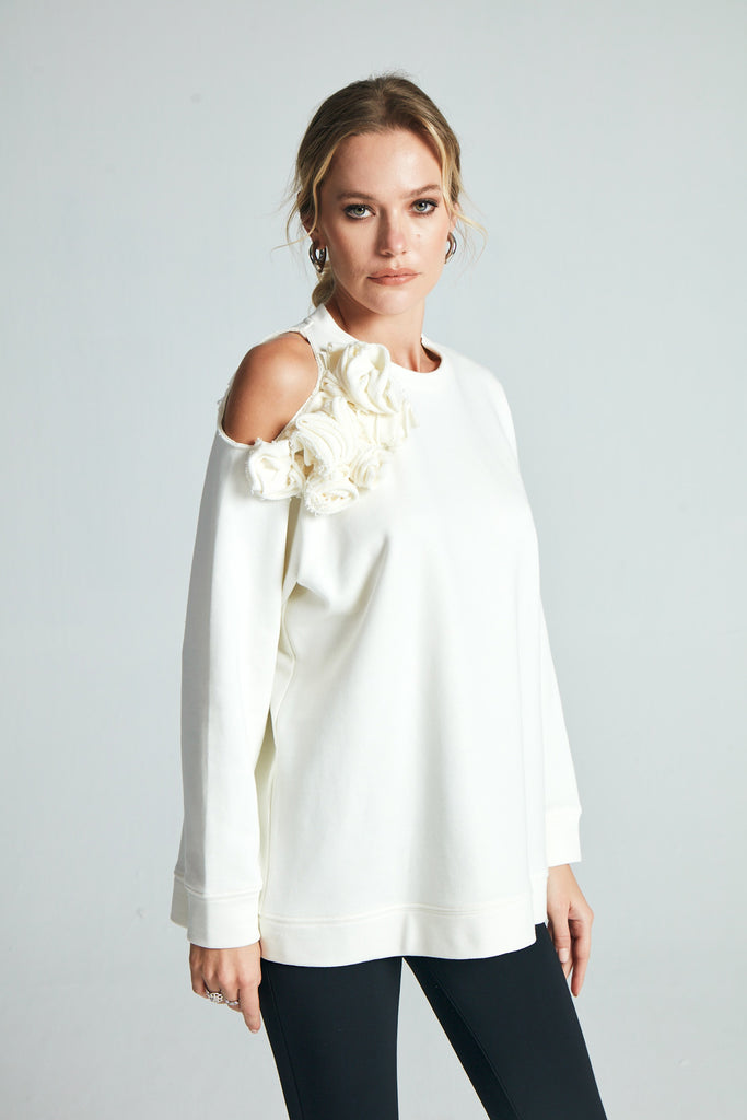 Ekru Waterlelie Sweatshirt