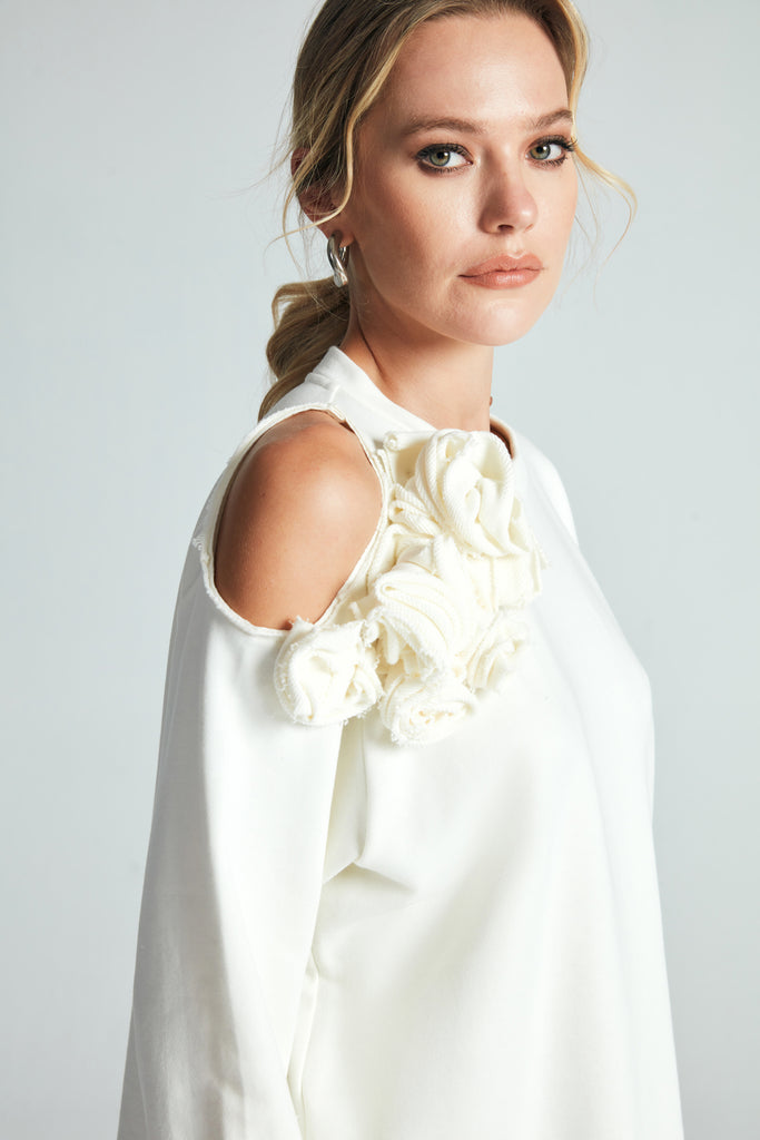 Ekru Waterlelie Sweatshirt