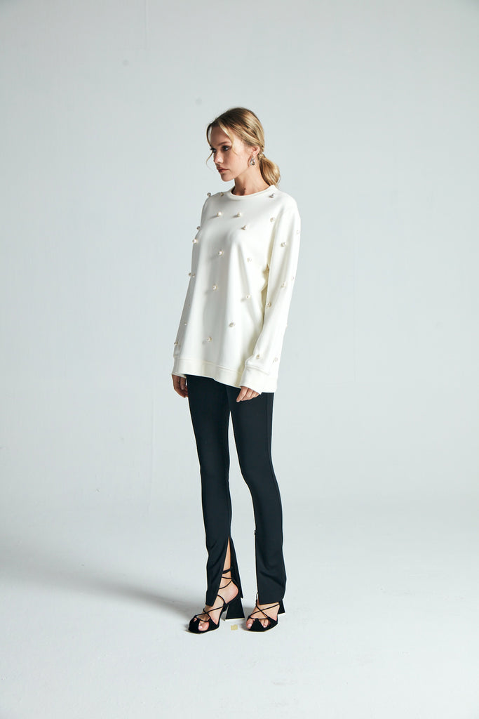 Ekru Noa R-Neck Sweatshirt