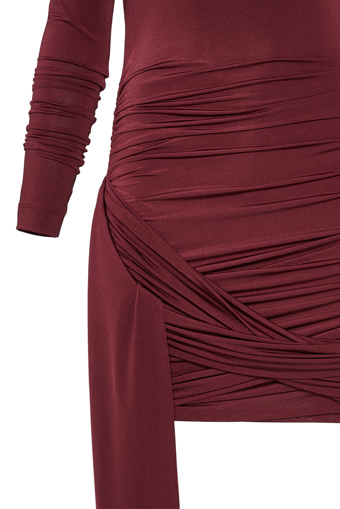 Bordo Allegra Elbise