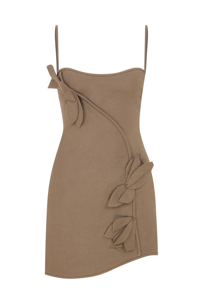 Kahverengi Raison Elbise