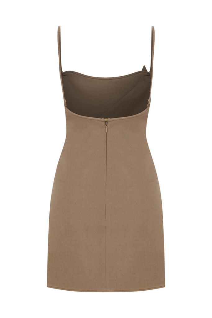 Kahverengi Raison Elbise