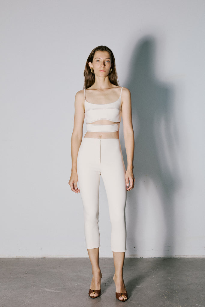 Ekru Nyssa Kapri Pantolon