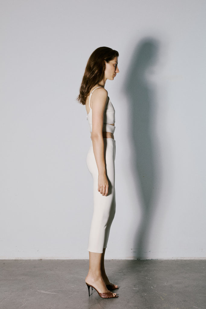 Ekru Nyssa Kapri Pantolon