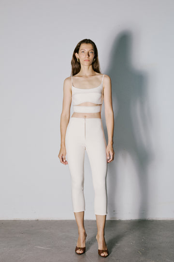 Ekru Nyssa Kapri Pantolon