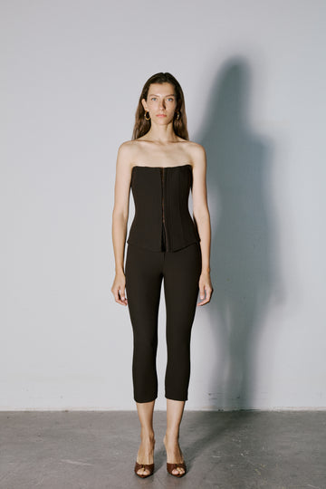 Kahverengi Nyssa Kapri Pantolon