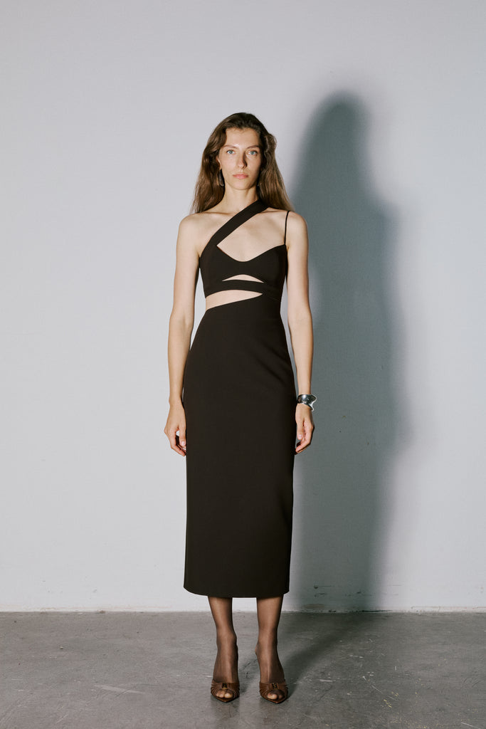 Kahverengi Lucine Elbise