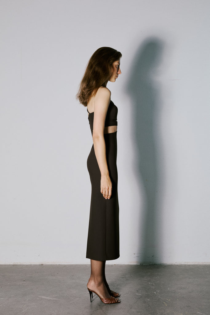 Kahverengi Lucine Elbise