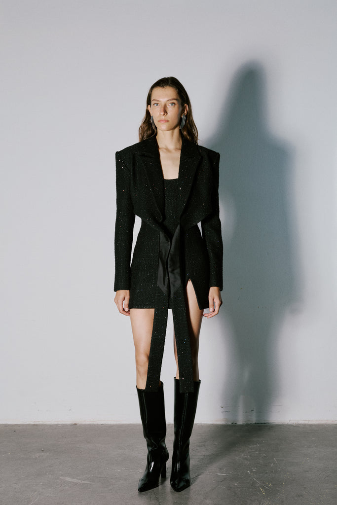 Siyah Stellar Elbise