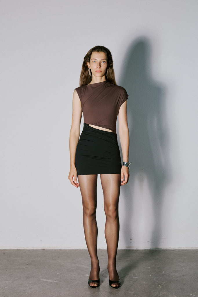 Kahverengi Thalye Elbise