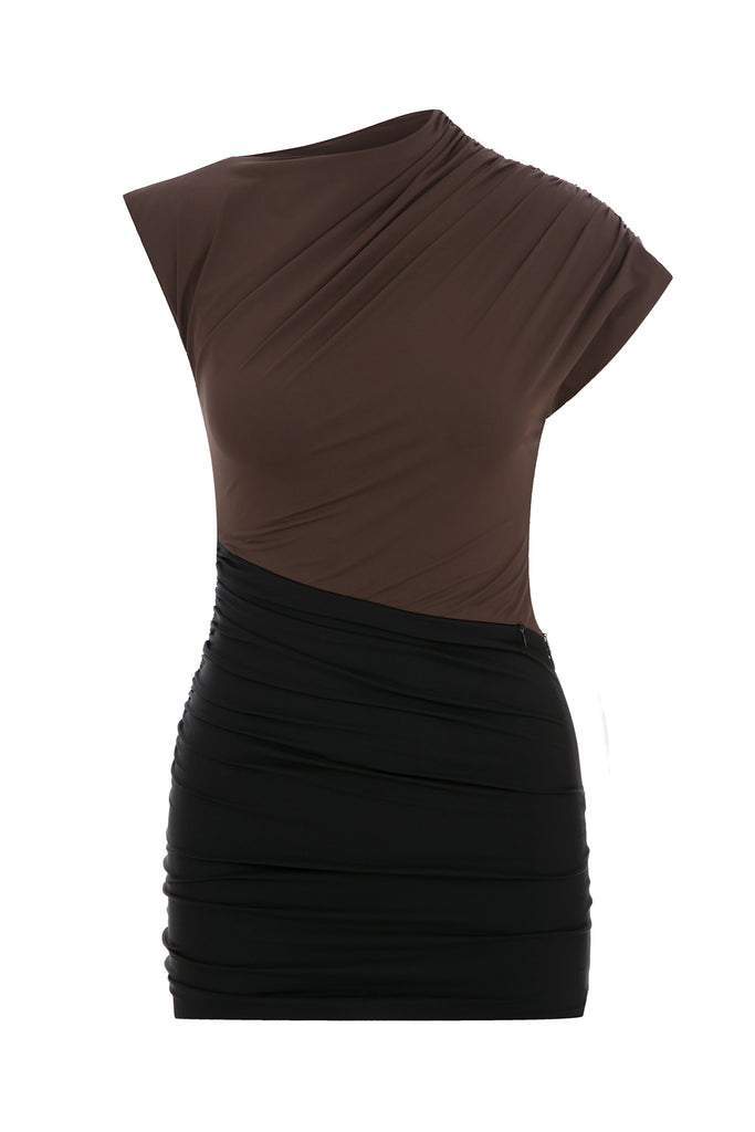 Kahverengi Thalye Elbise