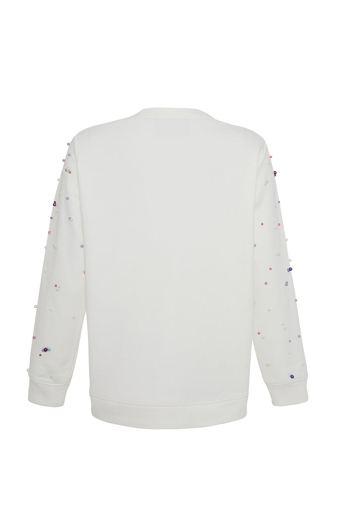 Ekru Astra R-Neck Sweatshirt