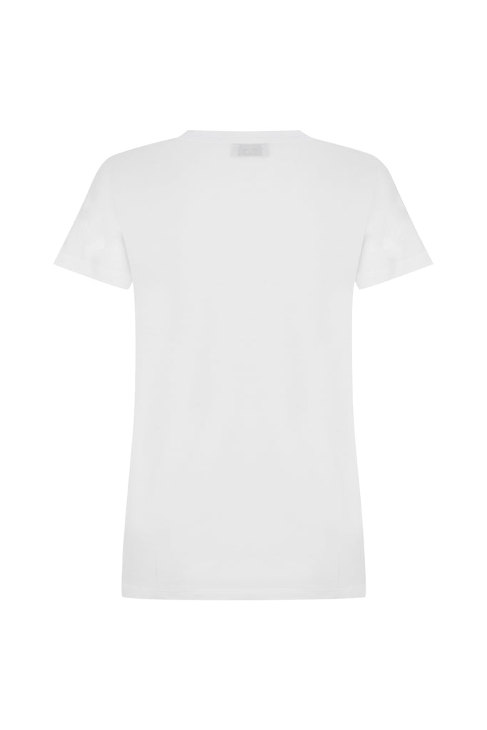 Beyaz Francesca R-Neck Tshirt