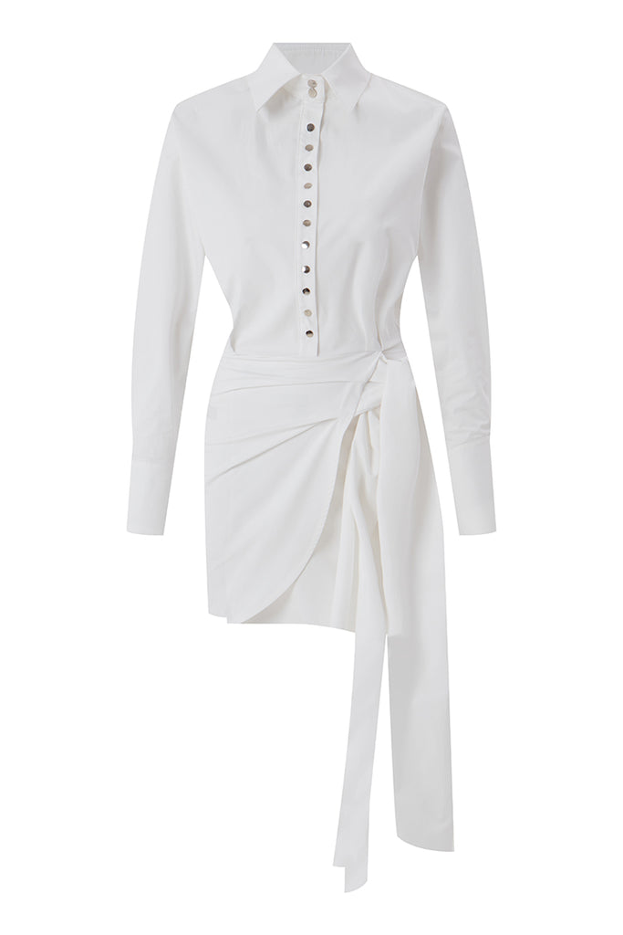 Beyaz Armania Elbise